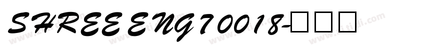 SHREE ENG7 0018字体转换
